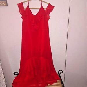 INC International Concepts Red High Low Sundress